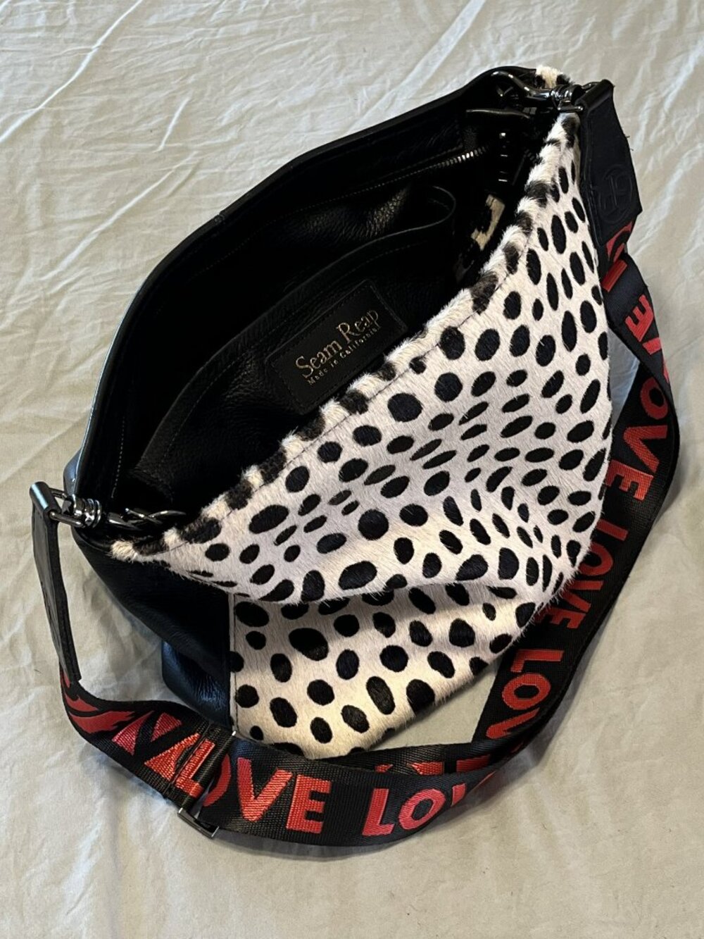 Seam Reap Blondie Hobo - Light Cheetah Hair-On-Hide